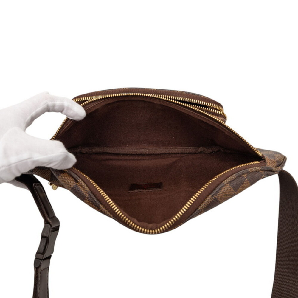 LOUIS VUITTON Brown Damier Leather Hobo Bag - Picture 4 of 6